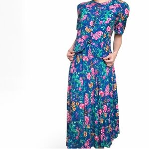 Maggy London Petites Vintage 2-piece floral outfit set